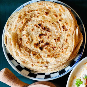 Laccha paratha (whole grain)