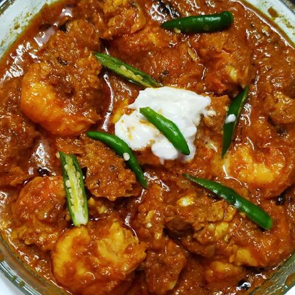 Prawns dahiwala