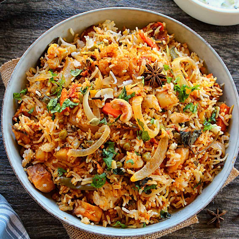 Vegetable biryani